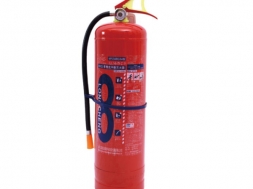 Portable dry powder fire extinguisher