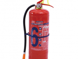 Portable dry powder fire extinguisher