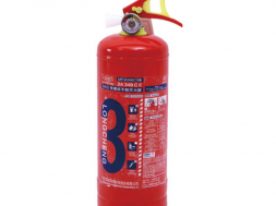 Portable dry powder fire extinguisher